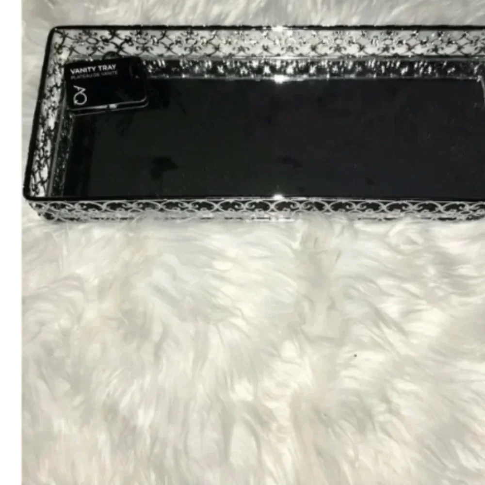 Silver Vanity Tray | Silver Mirror Tray